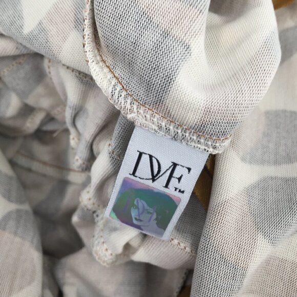 DVF Diane von Furstenberg Alardo camo leopard ginger mini silk tan dress new 4 - Picture 5 of 6